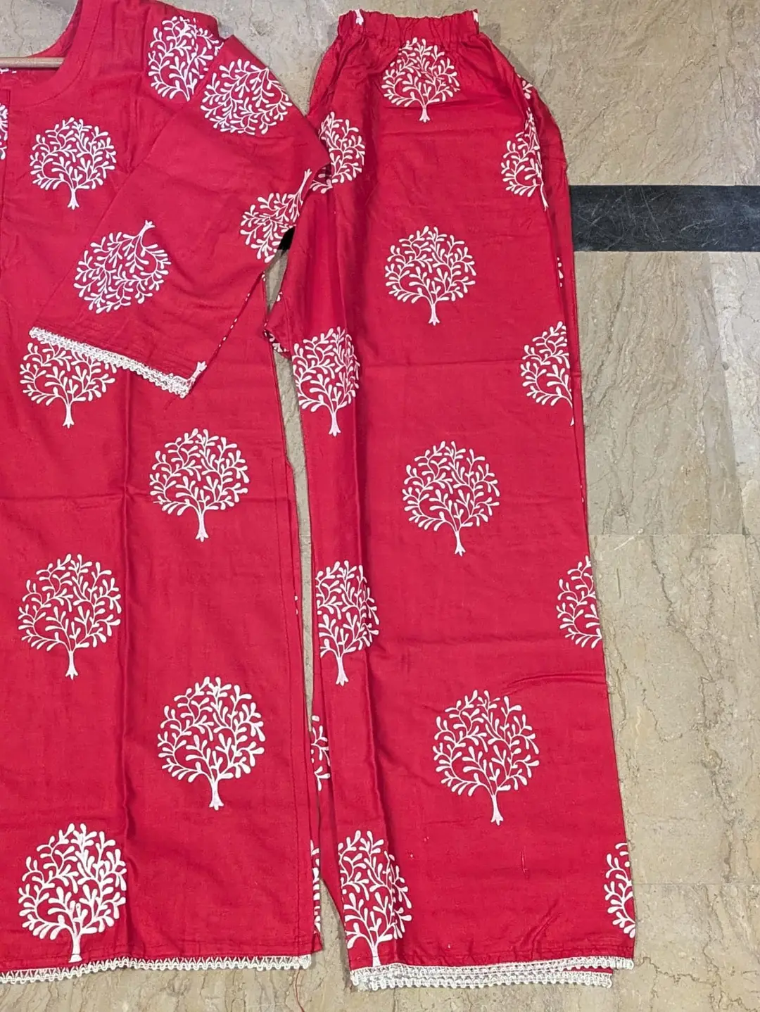 2 Pcs Women's Stitched Lawn Block Printed Shirt And Trouser