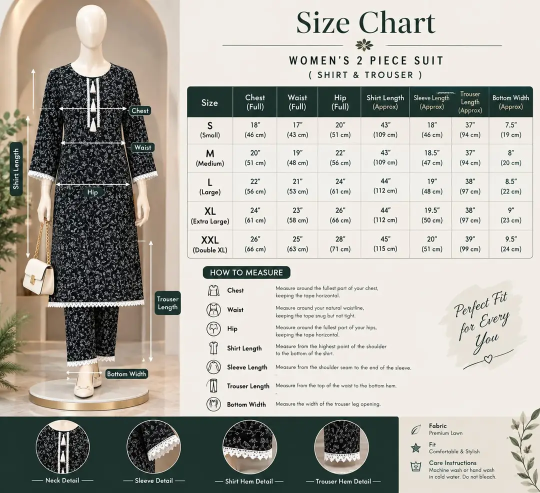 2 Pcs Women's Stitched Linen Block Printed Shirt And Trouser