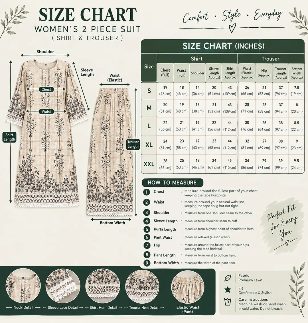 2 Pcs Women's Stitched Linen Block Printed Shirt And Trouser