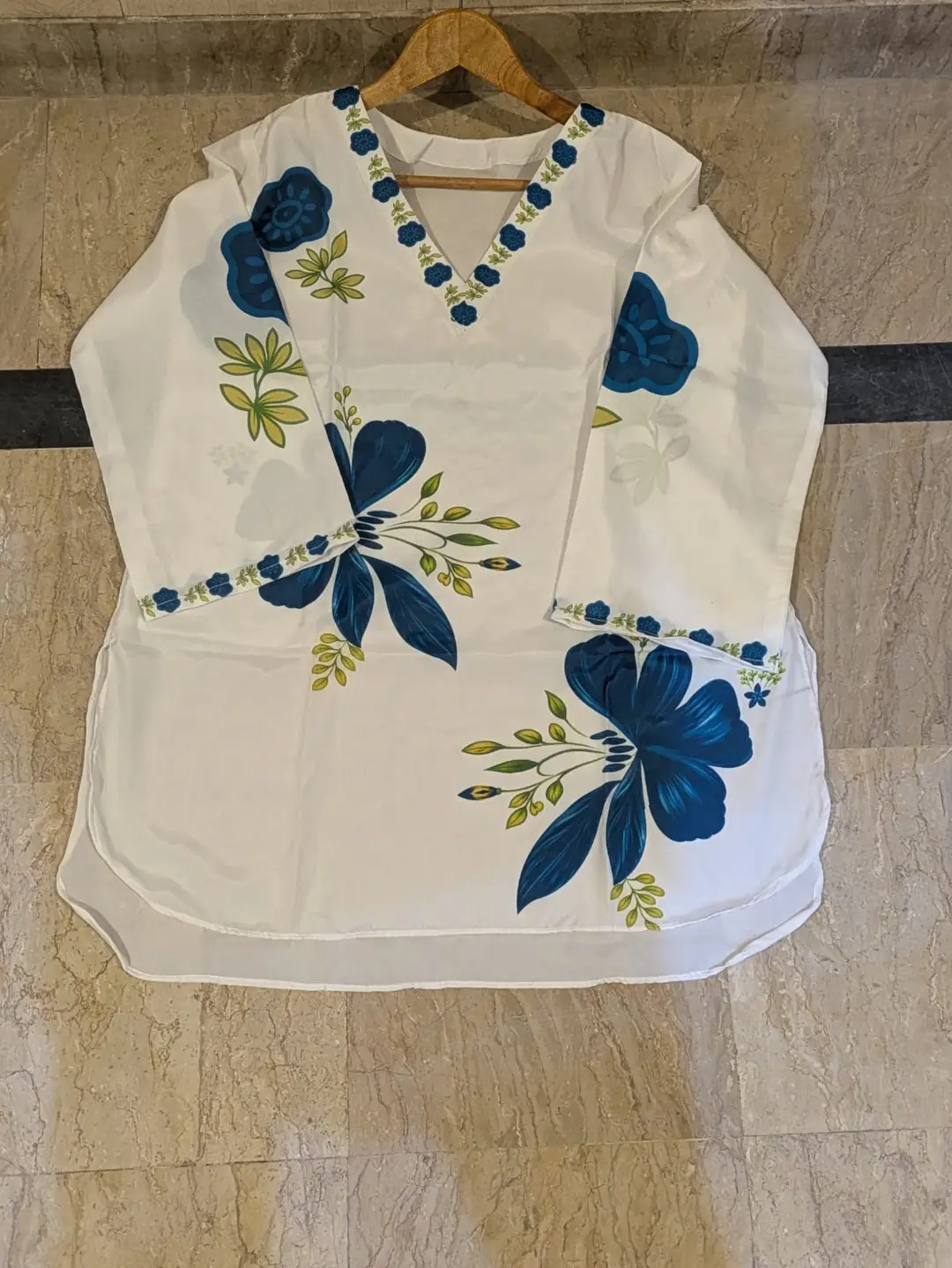 2 Pcs Women's Stitched Grip Printed Shirt And Trouser