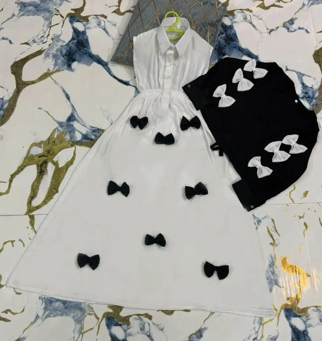 2 Pcs Women's Stitched Grip Plain Dress
