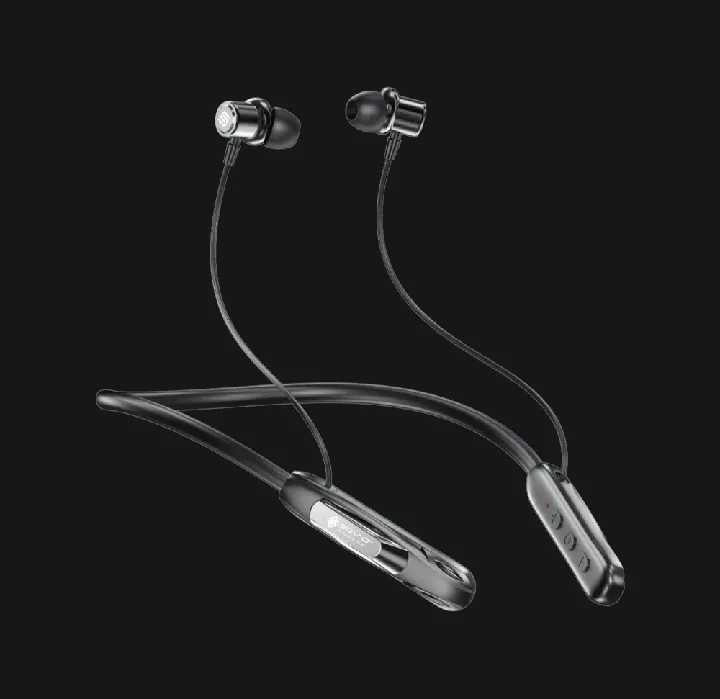 Black Wireless Neckband SOVO Urban SNB-425 Magnetic Touch Neckband