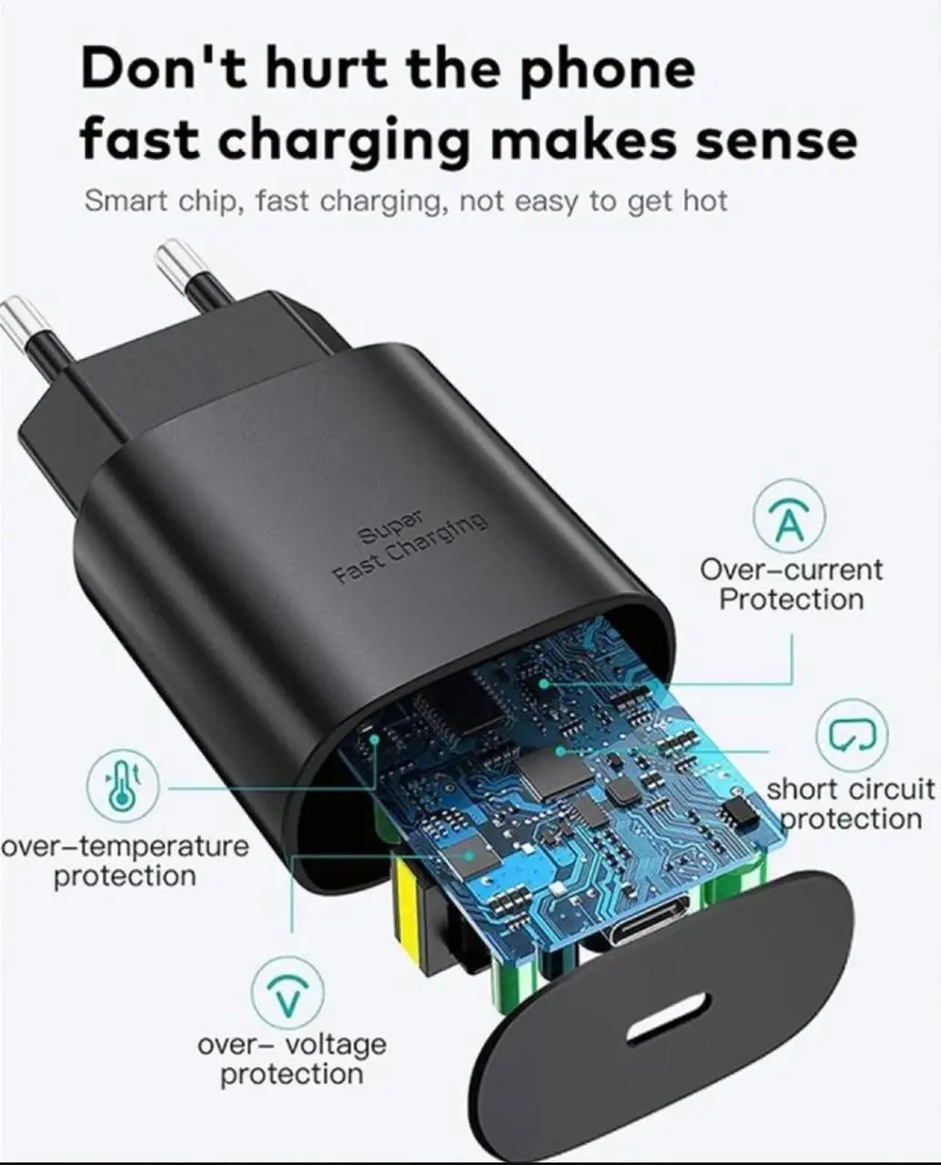 Samsung 25W PD USB-C Charger Black White