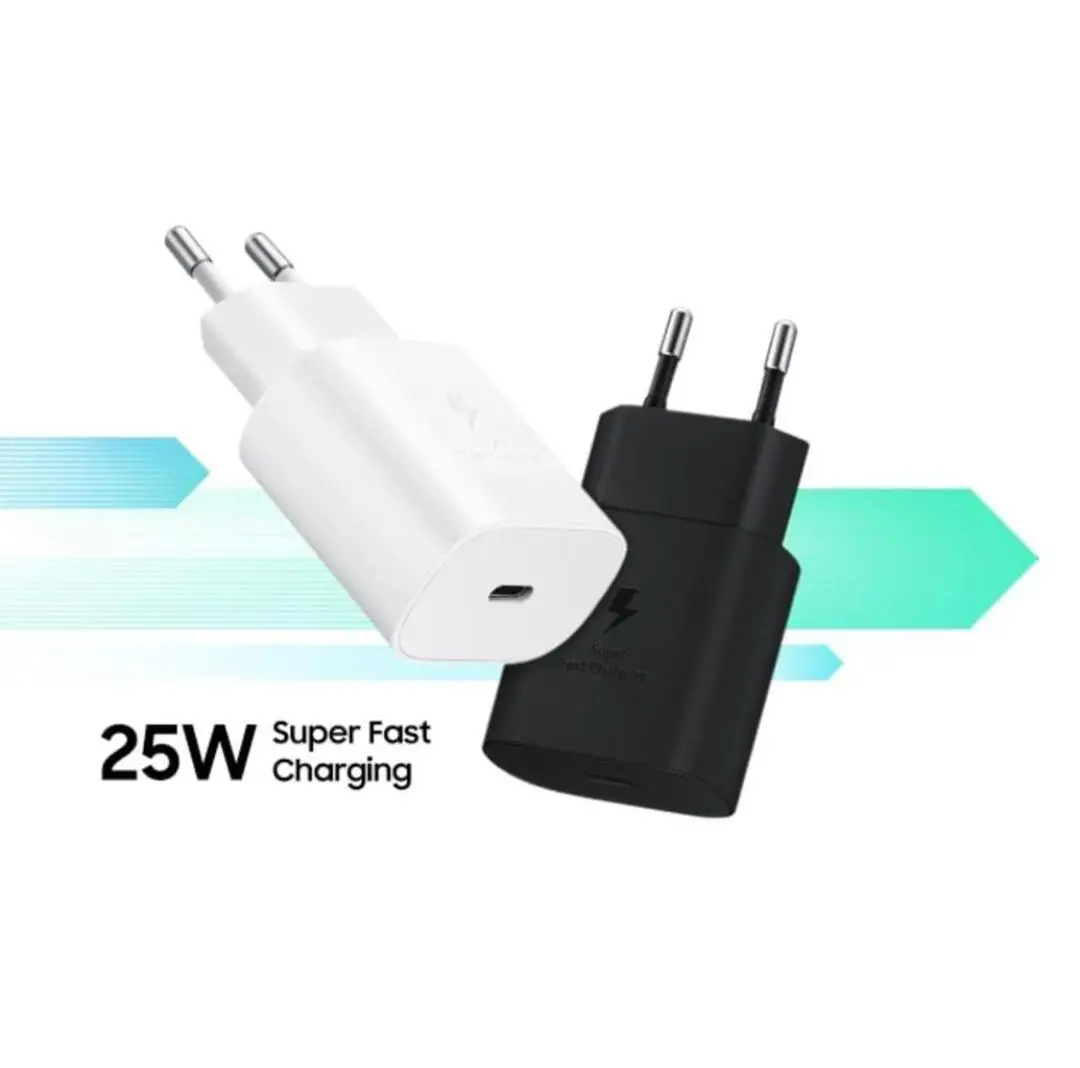 Samsung 25W PD USB-C Charger Black White