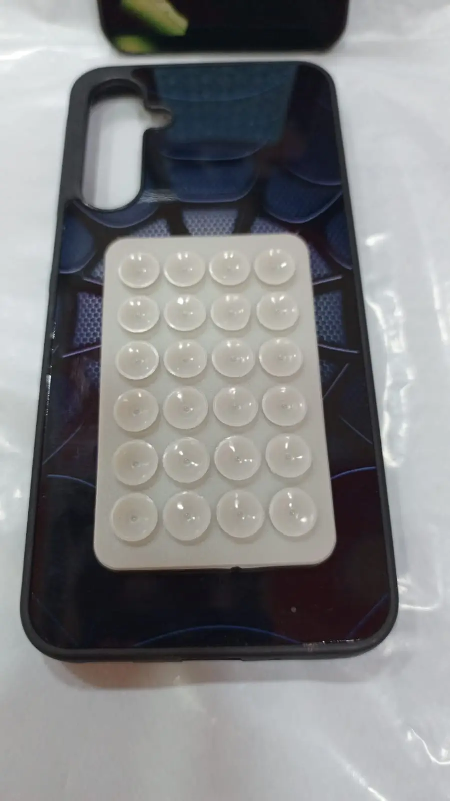 Double Side Silicone Suction Phone Holder Black