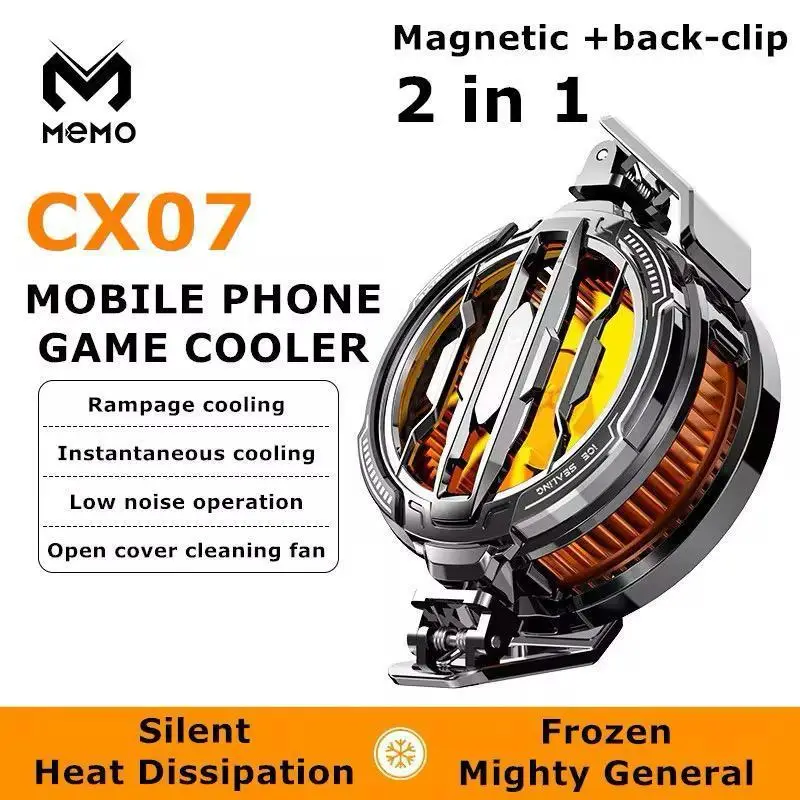 Premium Cooling Radiator for Phones - Black ABS Aluminum