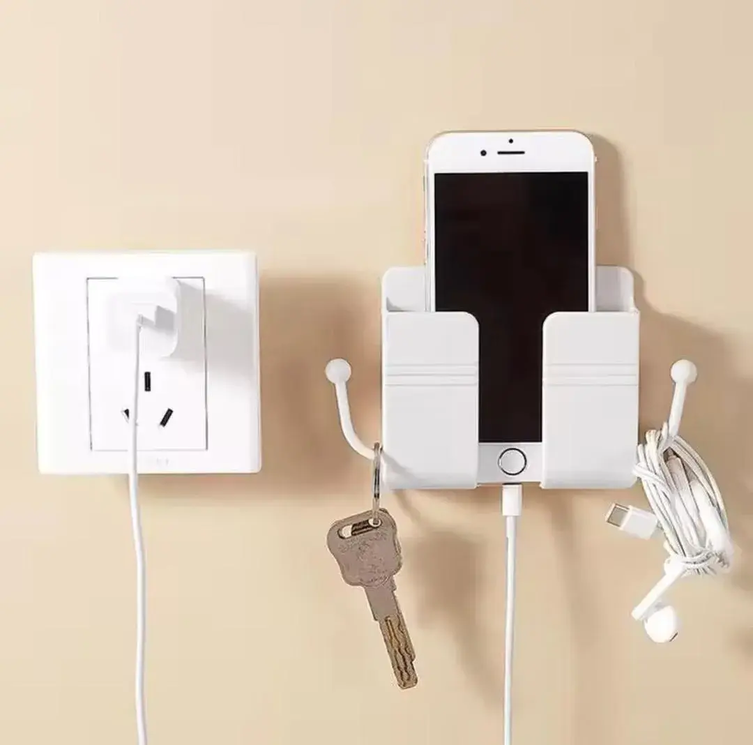 Wall Mobile Holder 7 Colors Plastic Small Space