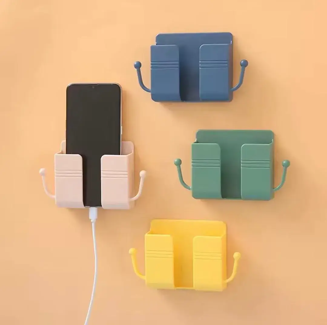 Wall Mobile Holder 7 Colors Plastic Small Space
