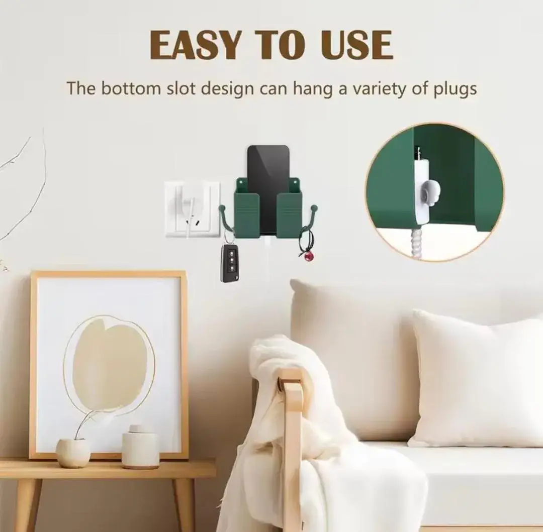 Wall Mobile Holder 7 Colors Plastic Small Space