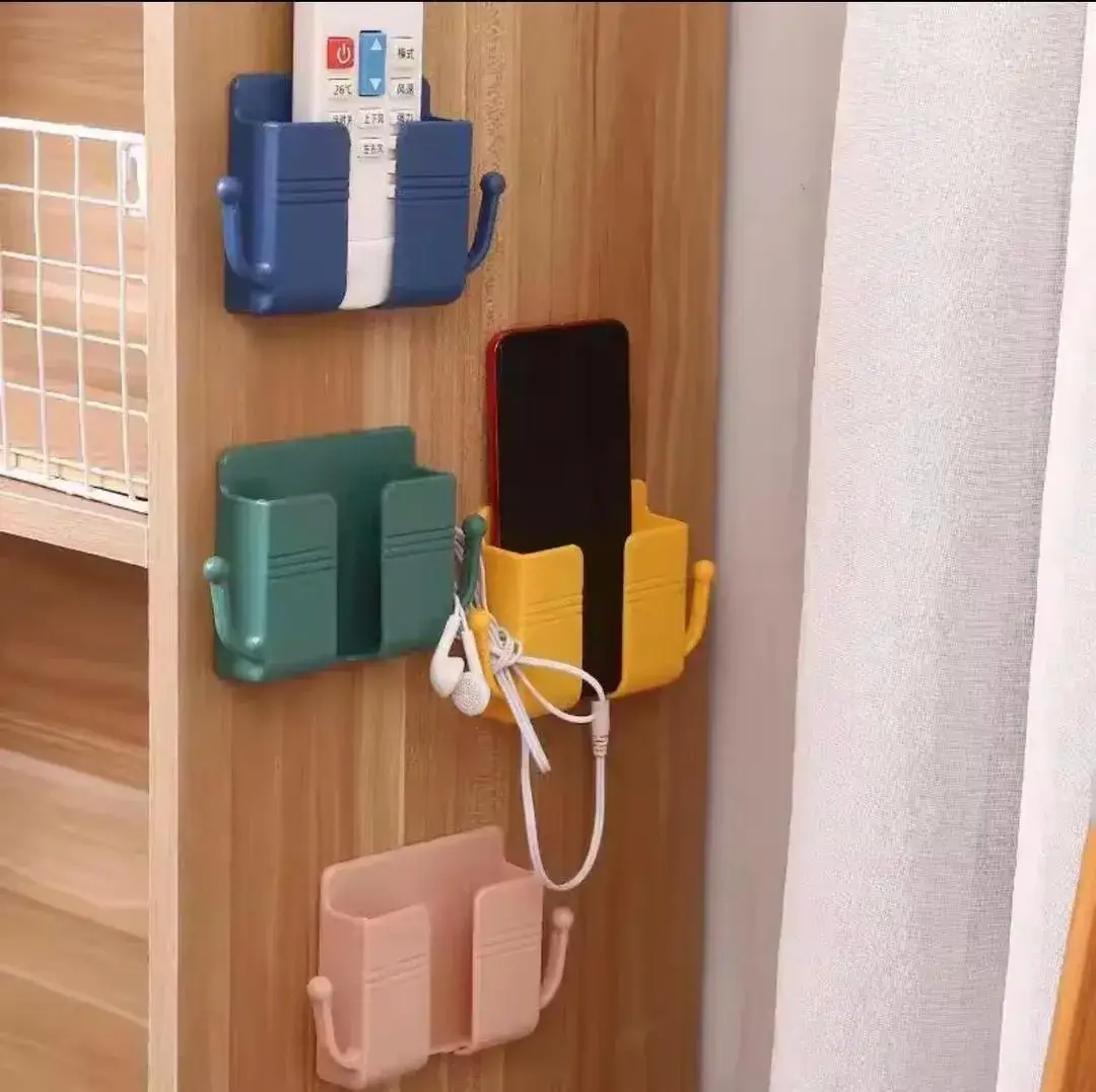 Wall Mobile Holder 7 Colors Plastic Small Space