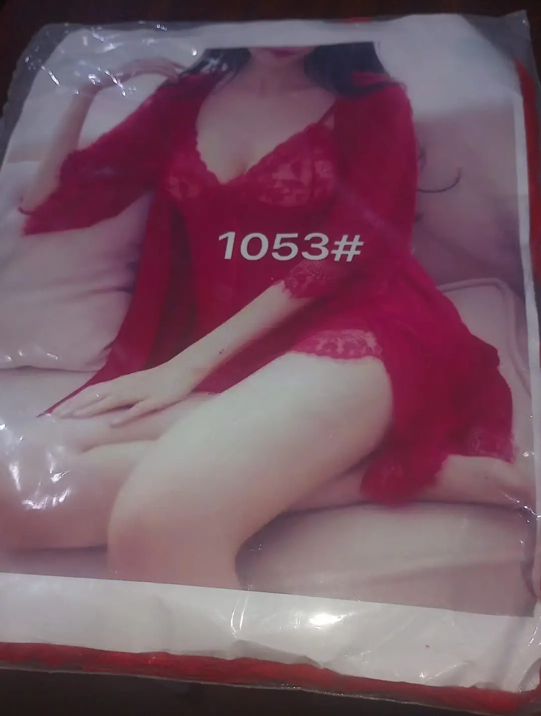 3 Pcs Women's Stitched Soft Net Lace-Work Night Suit / Bridal Nighty (Gown Inner Panty)