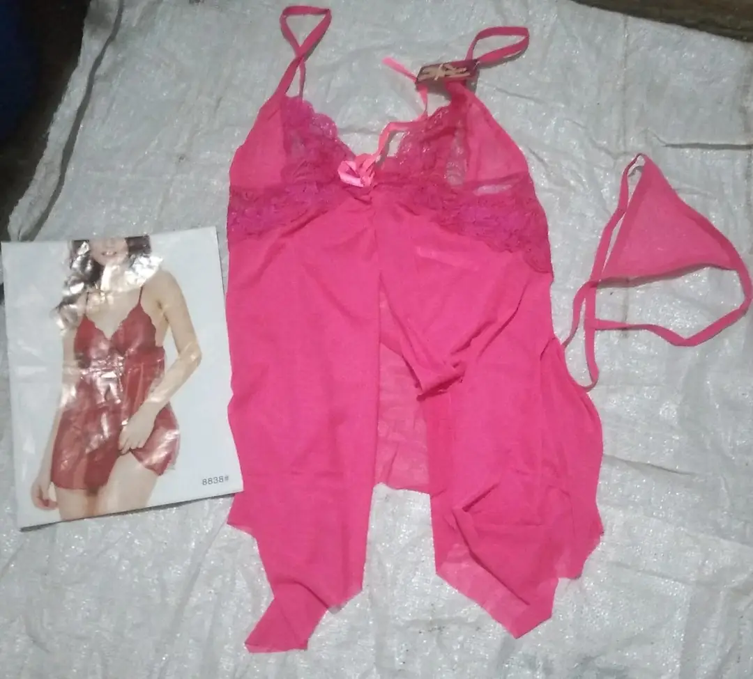 Short Imported Nighty / Net Lace Comfortable And Lightweight Nightwear Set