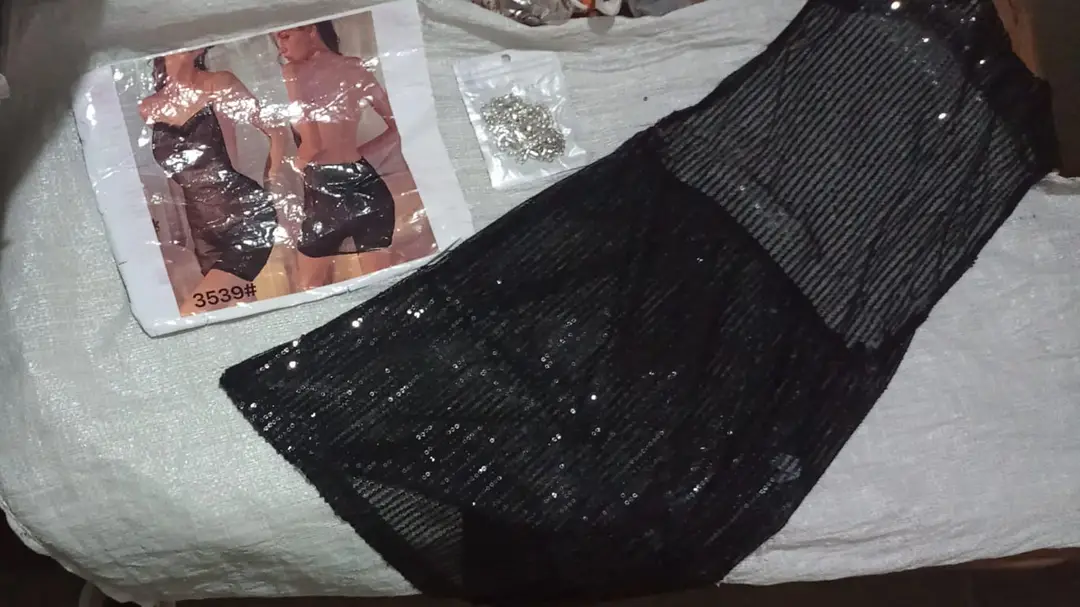Net Lace Comfortable Lingerie Set / Short Nighty