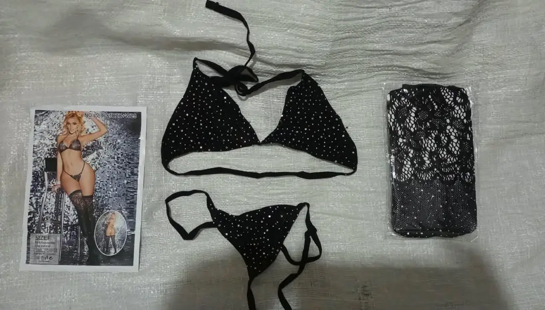 Net Bikini Style Stocking with Socks / Bra Panty Socks