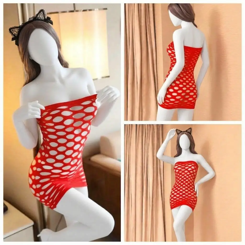 Half Body Stocking For Girl / Net Women Nighty / Fishnet
