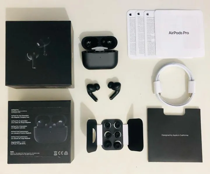 Black Earbuds Pro 2 Wireless Earbuds