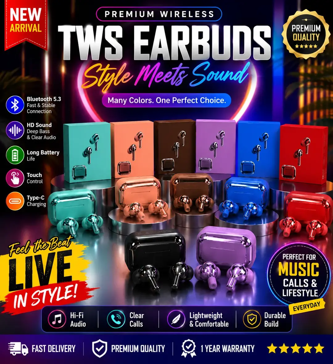 Pro 2 Wireless Earbuds Bluetooth 5.3 | ANC