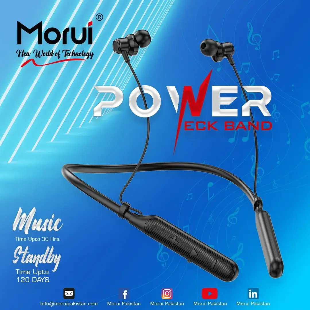 Morui ME-06 Power Wireless Bluetooth 5.3 Neckband