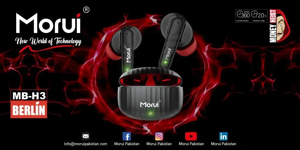 Morui MB-H3 Berlin ANC & ENC Wireless Bluetooth Earbuds