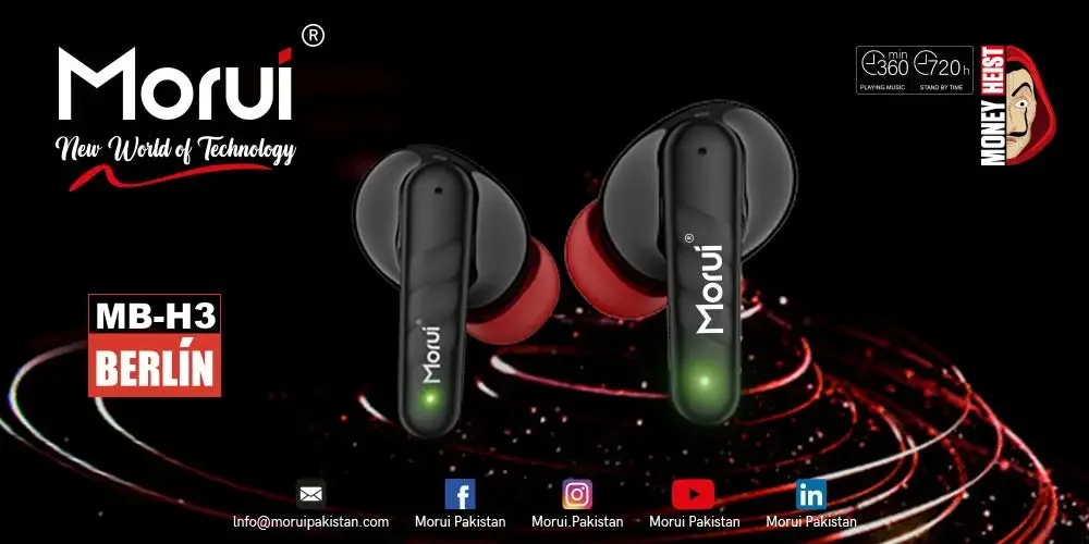 Morui MB-H3 Berlin ANC & ENC Wireless Bluetooth Earbuds
