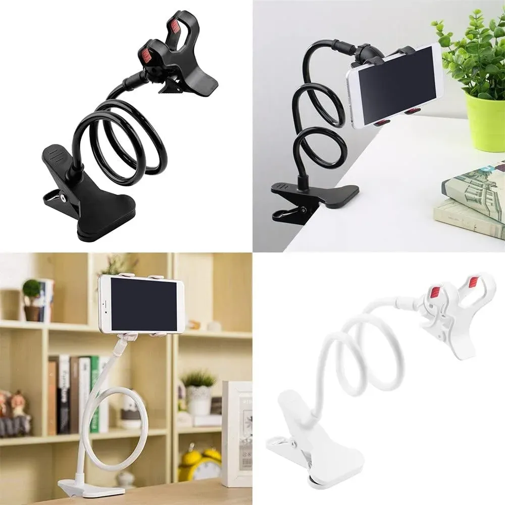 Mobile Phone Holder Black Flexible Snake