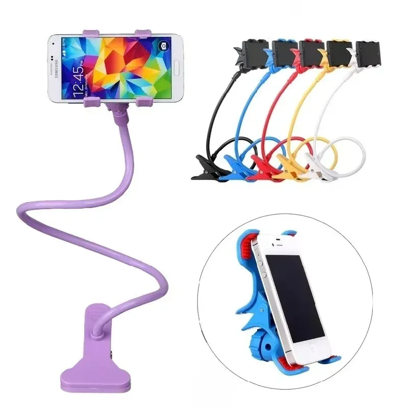 Mobile Phone Holder Black Flexible Snake