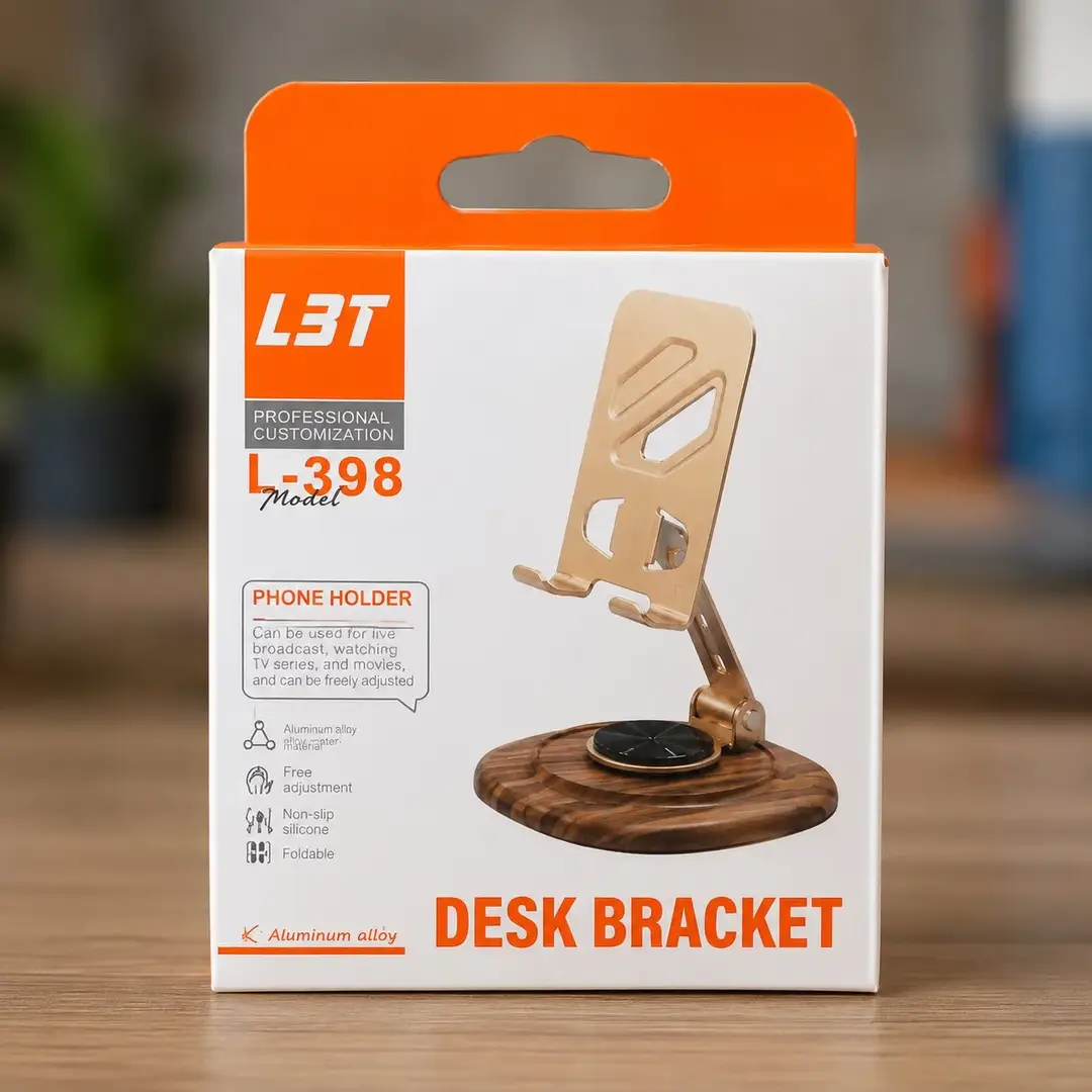 Metal Desk Phone Holder Stand | Foldable Mobile Stand