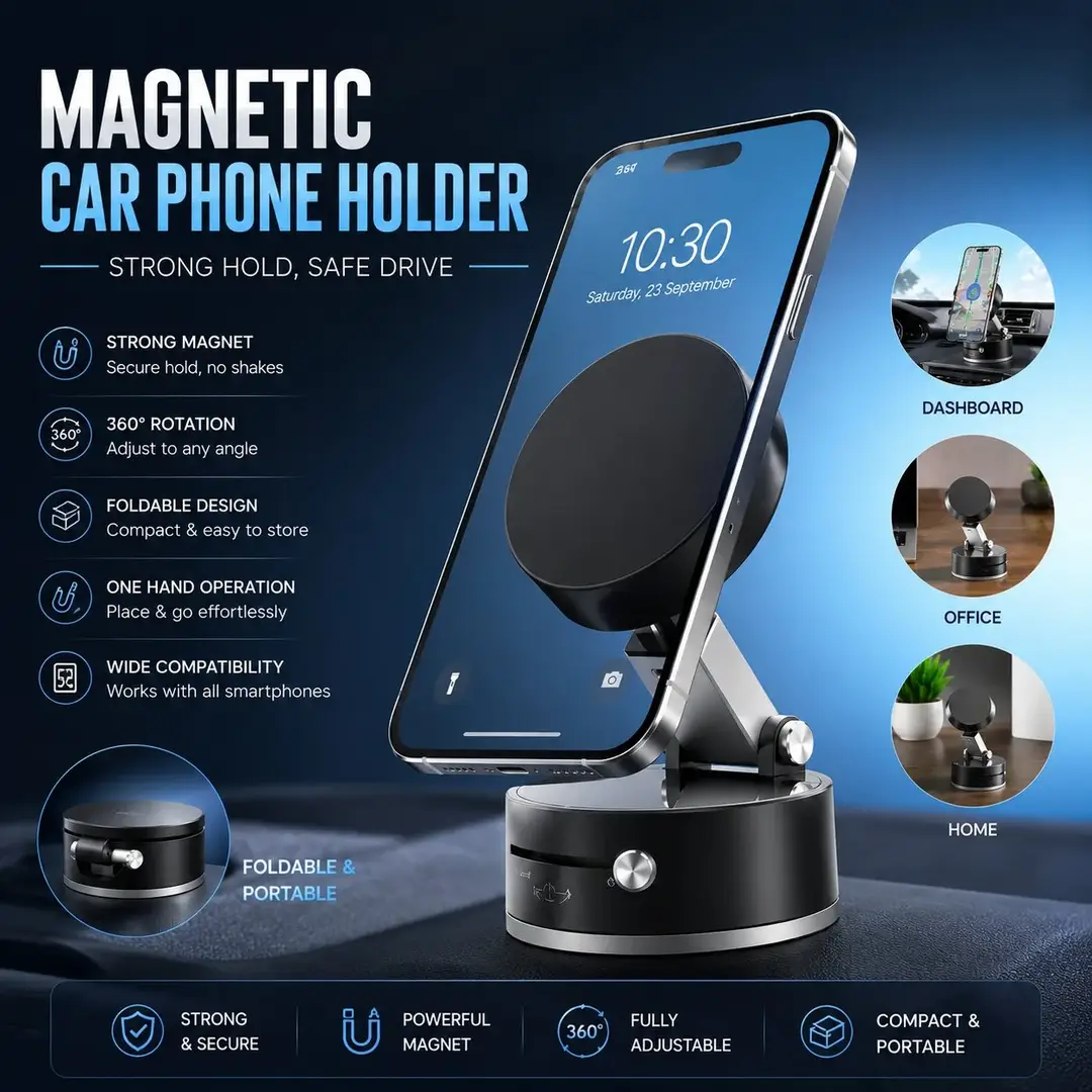 Universal Vacuum Magnetic Suction Cup Stand