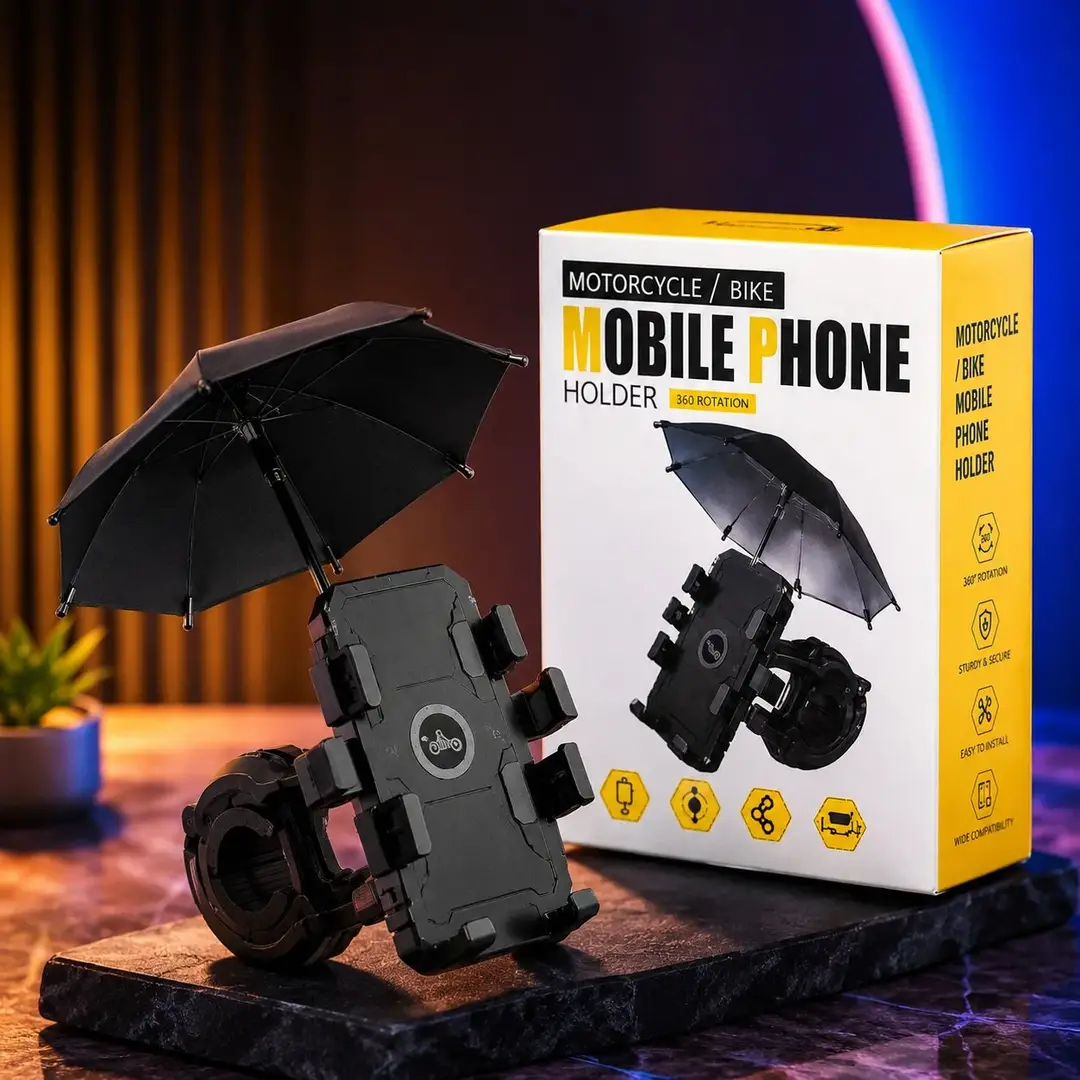 360° Motorcycle & Bike Mobile Phone Holder