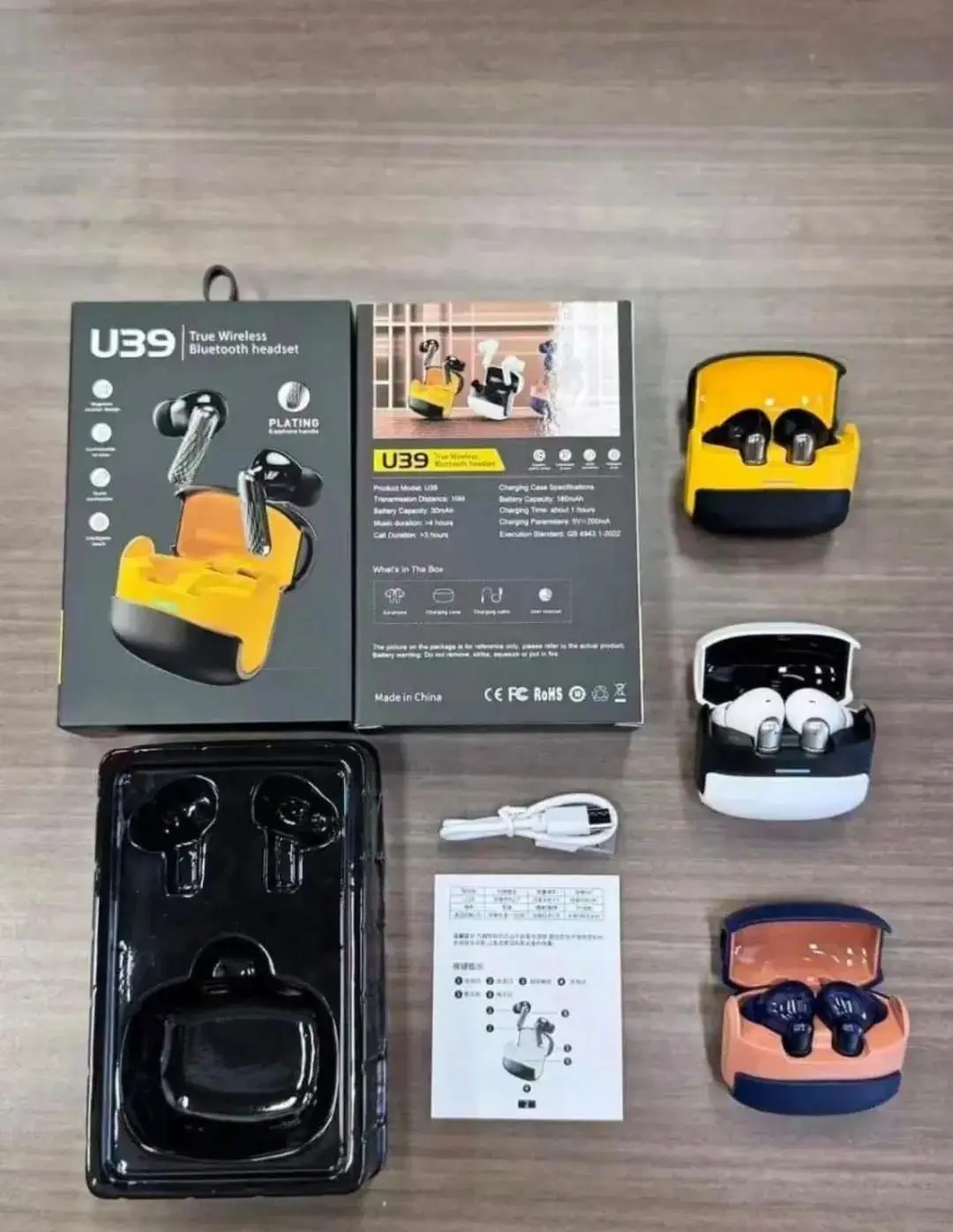 White Dust & Water Proof 39 Earbuds