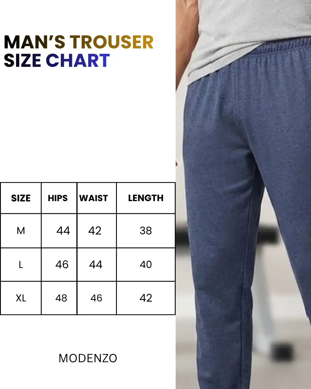 1 Pc Men's Jersey Plain Trouser