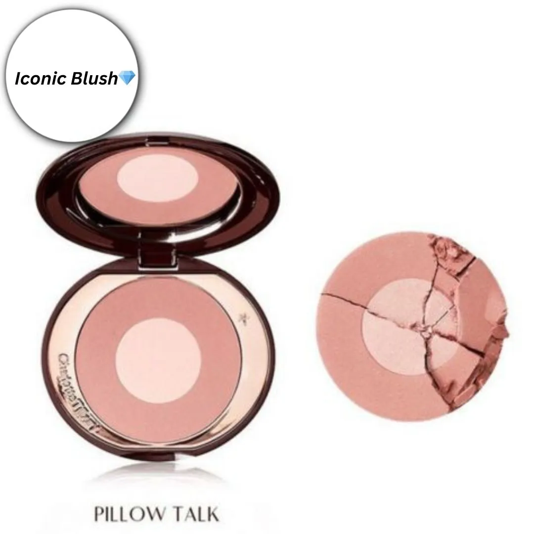 Glow Blush – Dual Tone Powder Cheek Color (Pillow Talk Inspired)