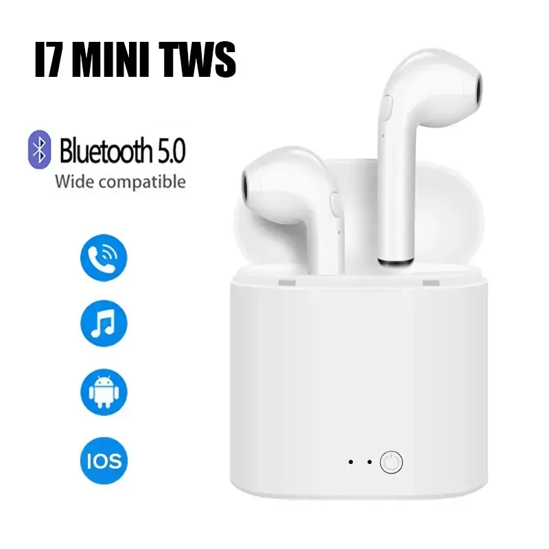 White Long-Lasting Battery With Fast Charge 2 Earbuds