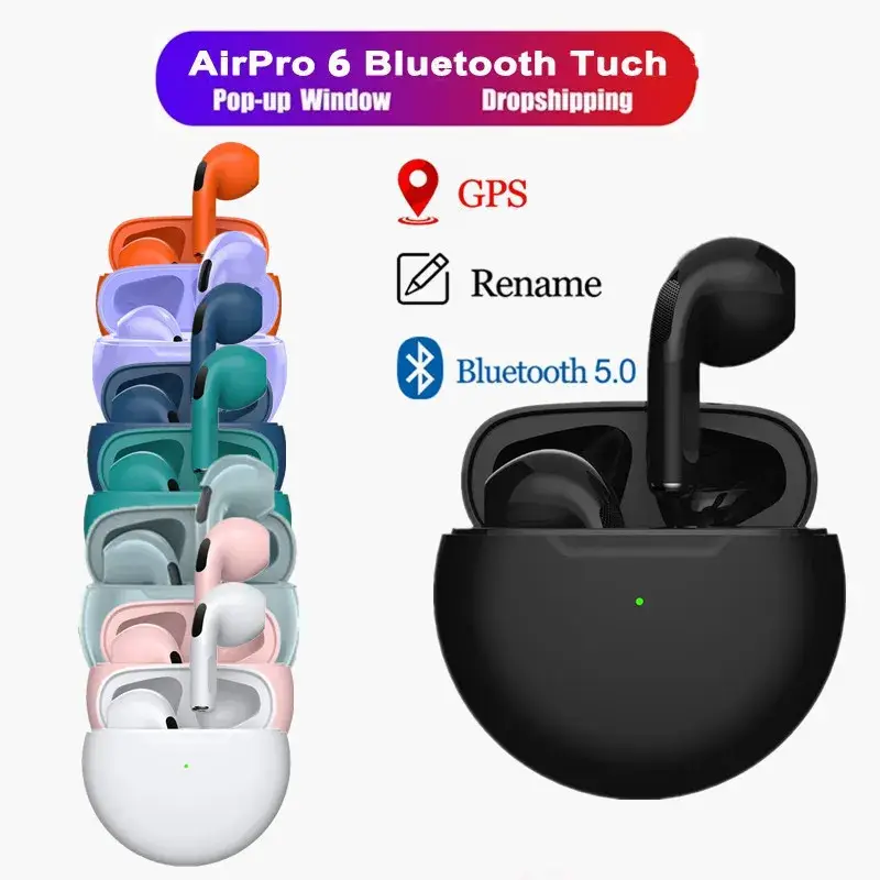 Pro 6 Wireless Earbuds + Charging Case