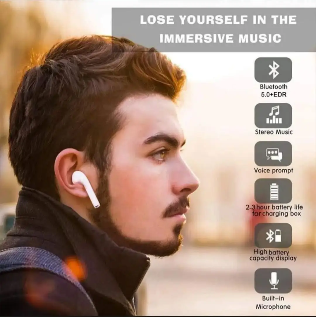 i12 TWS Wireless Earbuds Bluetooth Earphones