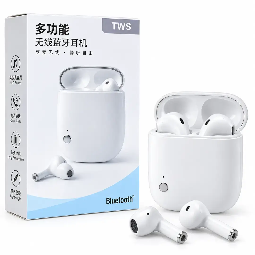 Wireless Earbuds – Bluetooth 5.0, Stereo Sound, Clear Calls