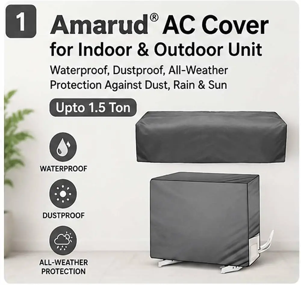 Premium AC Cover Set (Indoor & Outdoor) - Extra-Wide Size