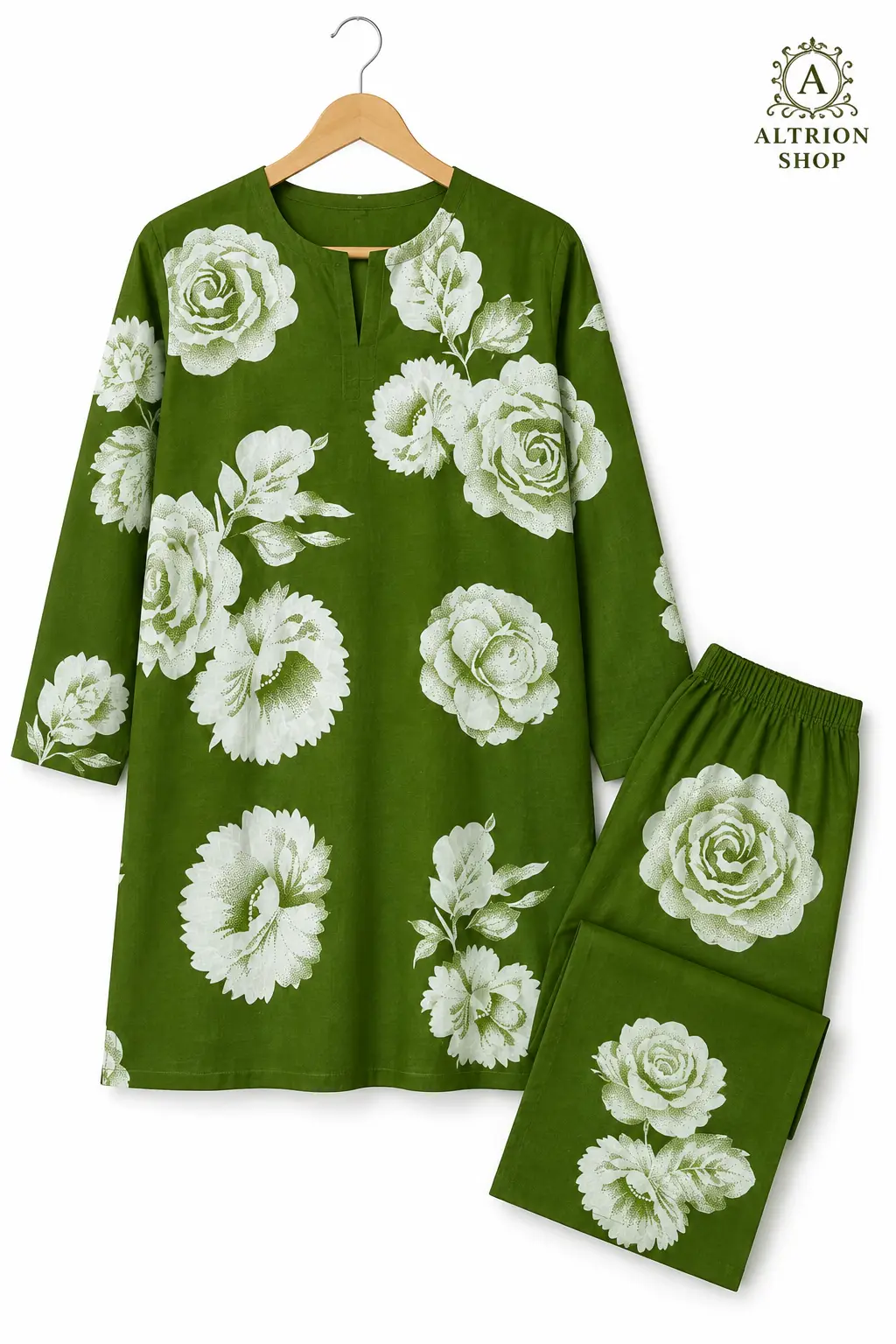 2 Pcs Women's Unstitched Printed Suit