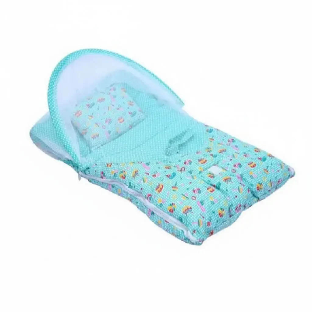 Baby Textured Baby Bed With Mosquito Net