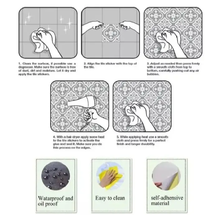Wall Sticker pack of 12