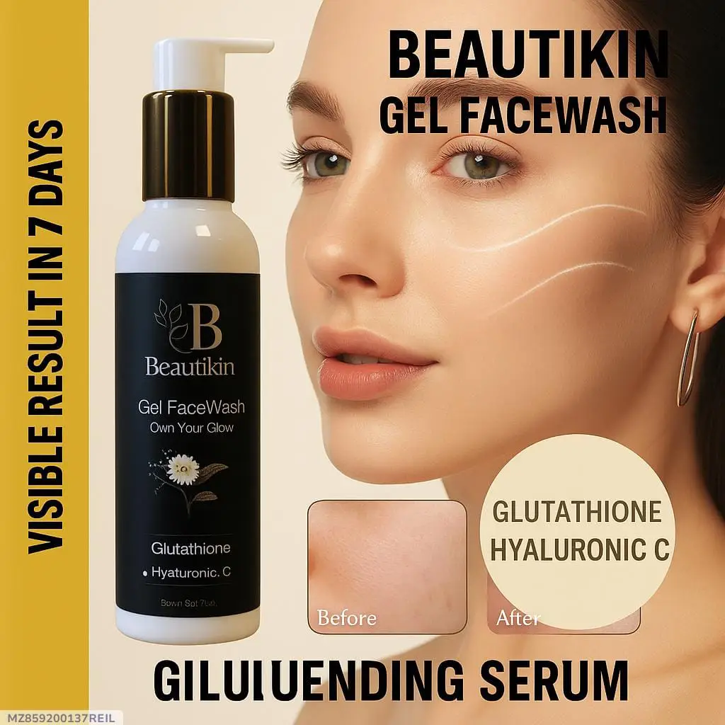 Beautikin glutathione gel face wash