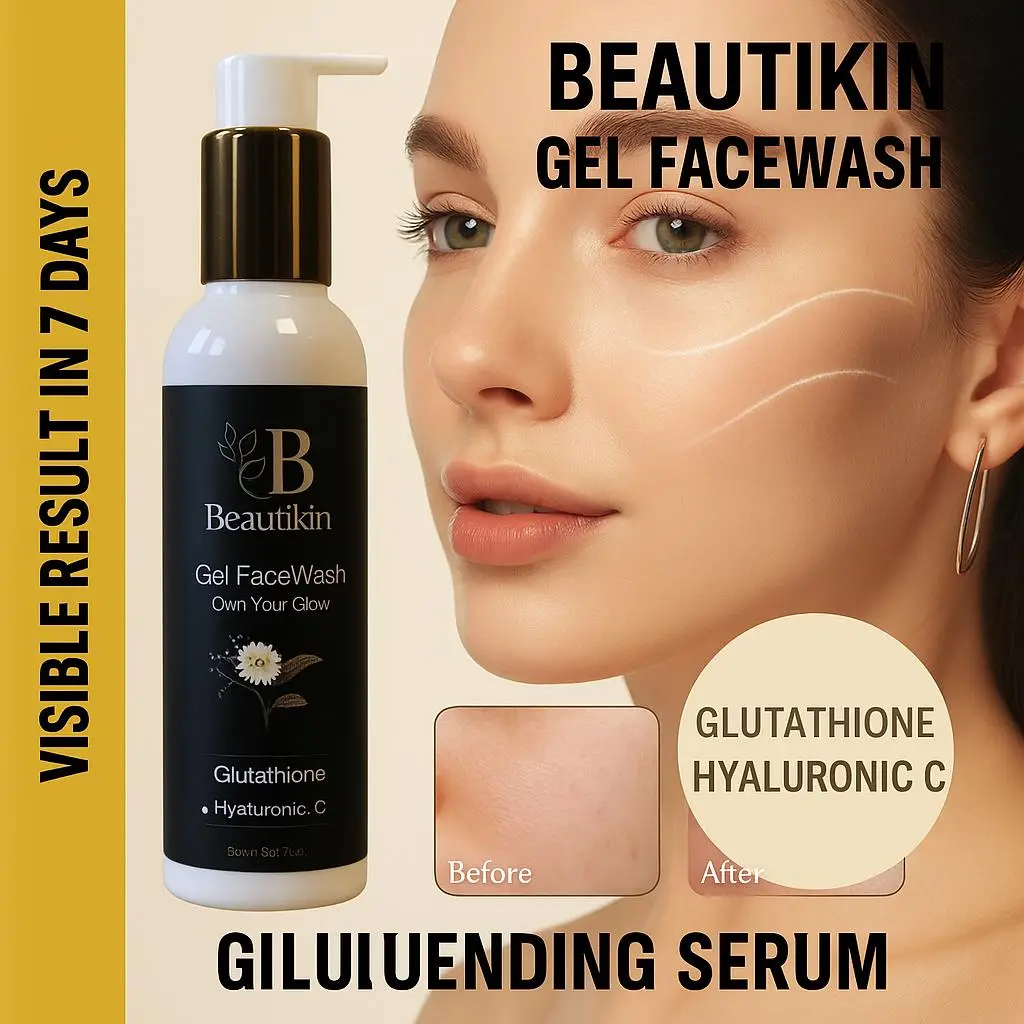 Beautikin glutathione gel face wash