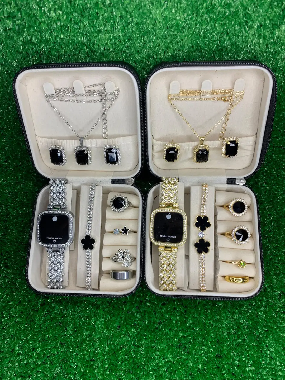 Pack of 8PCS Women's Trendy Gift Choice For Girls And Women Watch Set