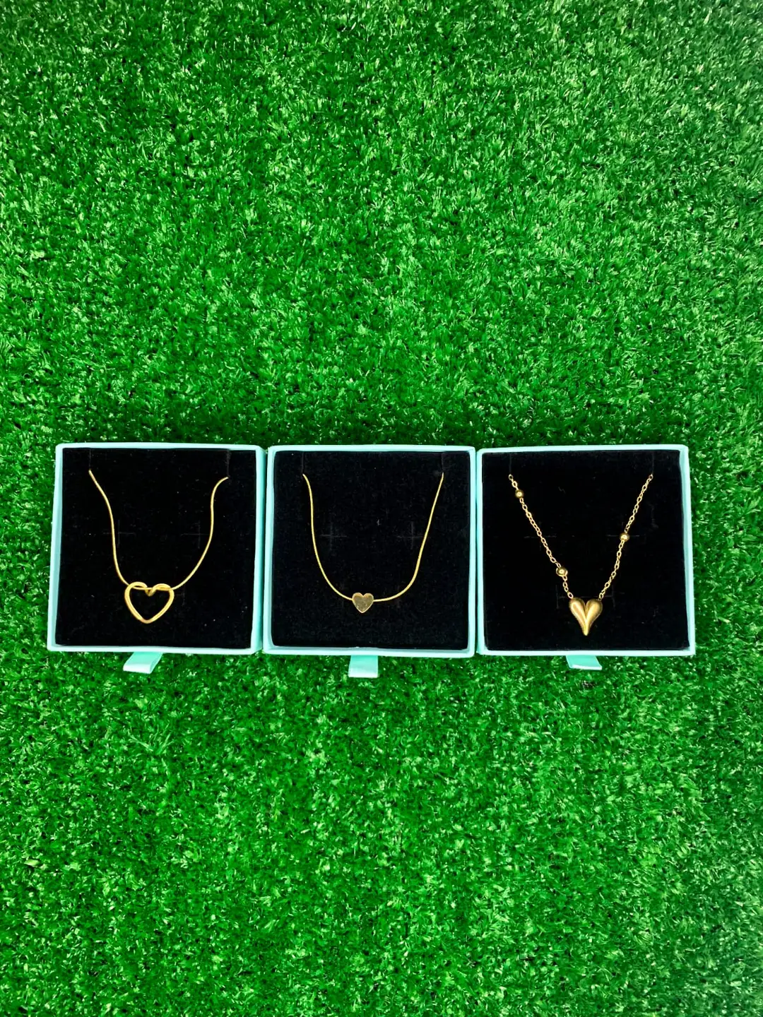 Multi Layered Gold Plated Artificial Stones Pendant