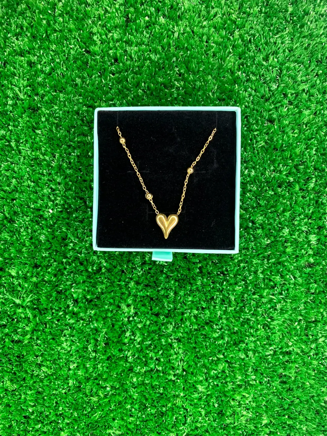Multi Layered Gold Plated Artificial Stones Pendant