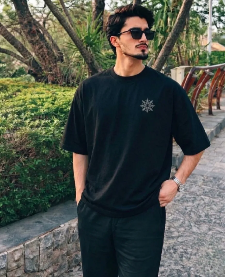 Men's Premium Drop Shoulder Printed T-Shirt