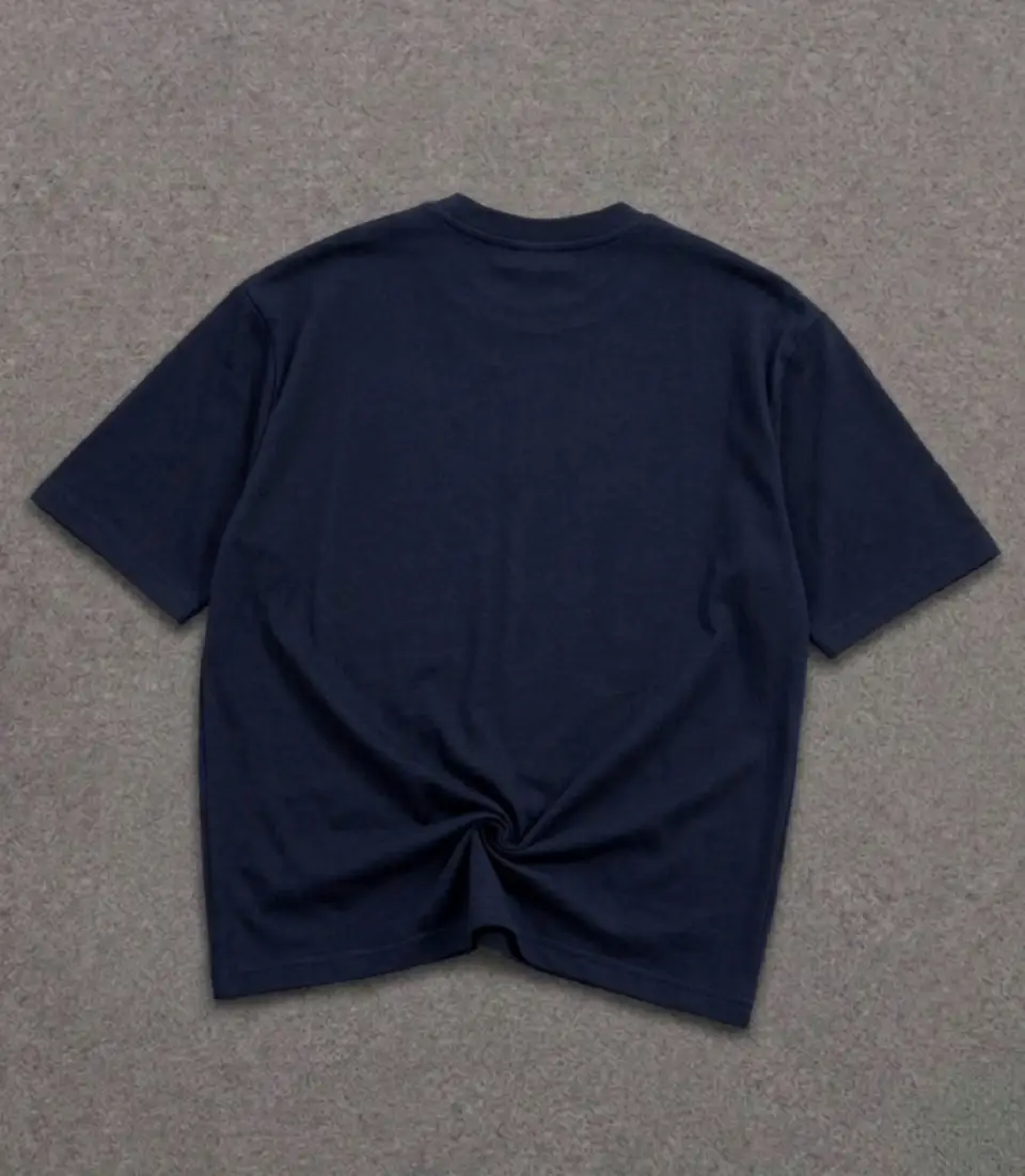 Premium Oversized Drop-Shoulder Graphic T-Shirt DTF High Quality Print Navy Blue