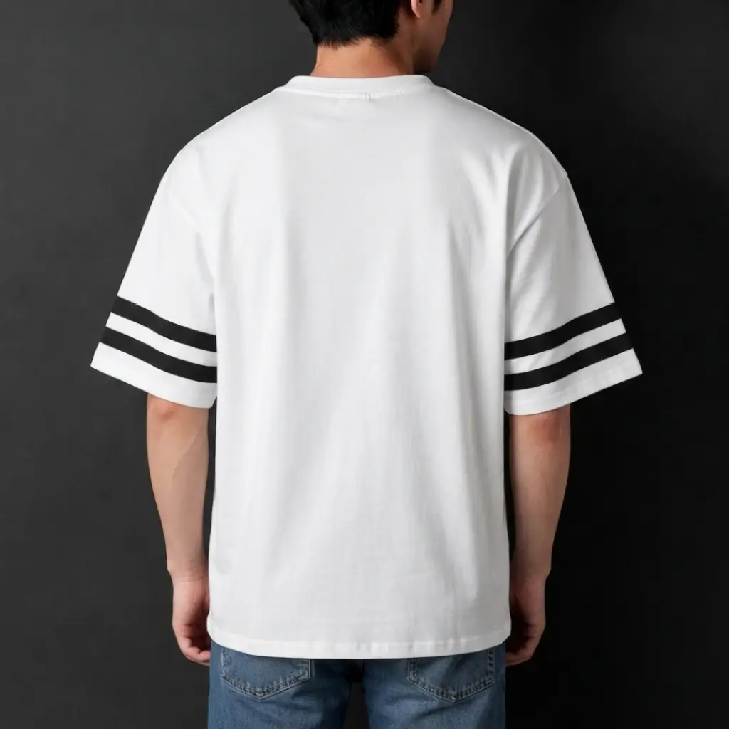 Premium Believe In Yourself Graphic Drop Shoulder White T-Shirt - Oversized PC Fabric Tee
