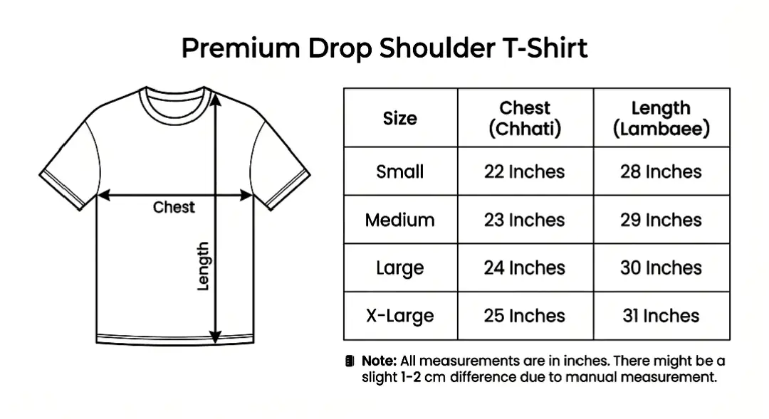 Premium Believe In Yourself Graphic Drop Shoulder White T-Shirt - Oversized PC Fabric Tee