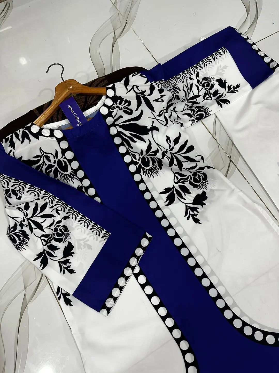 2 Pcs Women's Stitched Lawn Printed Shirt And Trouser